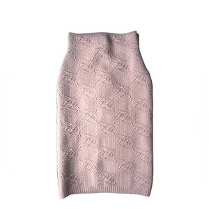 Fendi
Virgin Wool Midi Length Skirt Elegant Pink knit pencil